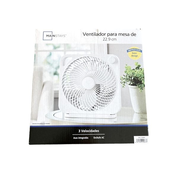 Mainstay Table Fan With Built In Handle - Picture 6 of 9